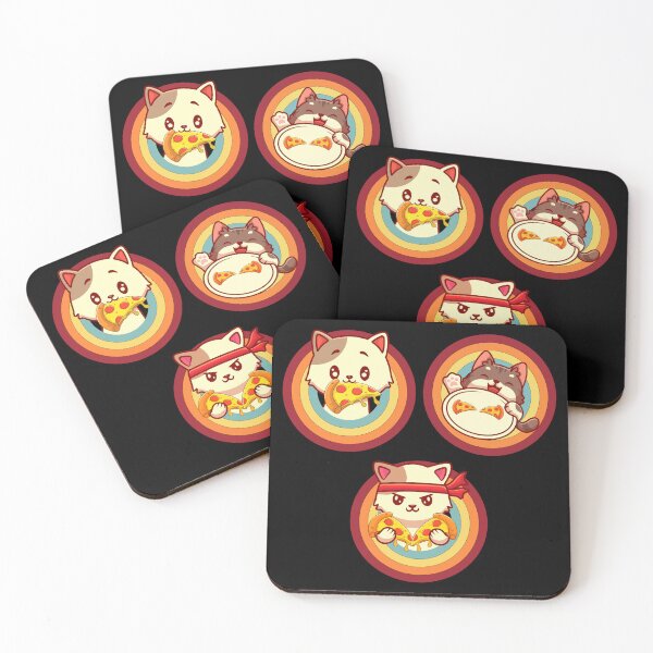 Item preview, Cat Eating Pizzas designed and sold by Denti Kanys ⭐⭐⭐⭐⭐.