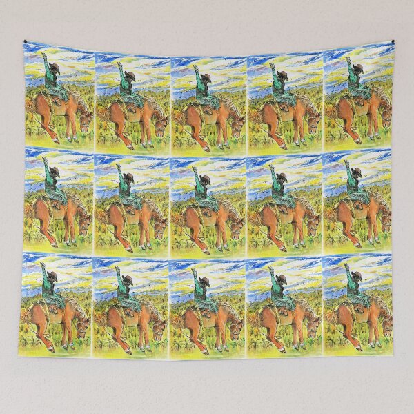 Item preview, A Cowboy Riding On A Bucking Horse designed and sold by DonSylvester.