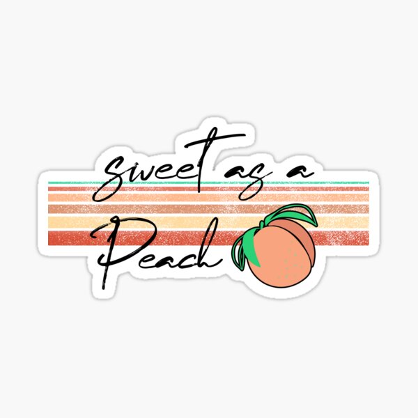 Peaches Peaches Lyrics Sticker for Sale by sparkerzed