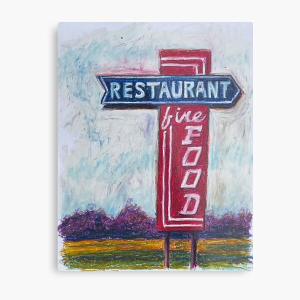 Restaurant Fine Food Metal Print