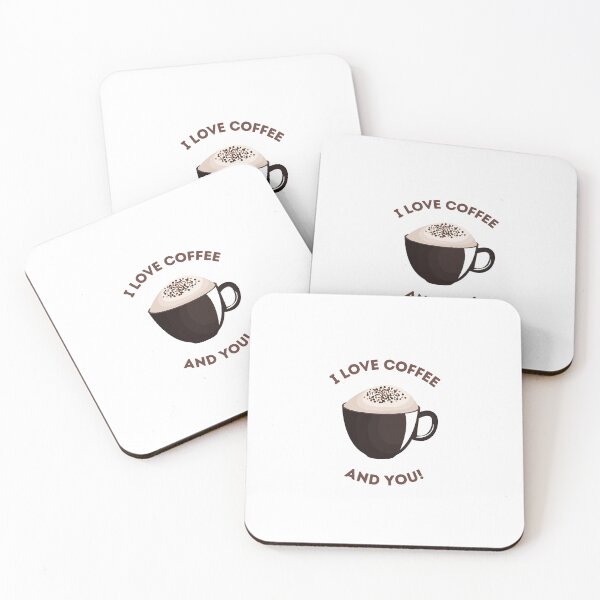Item preview, I love coffee and you!!  designed and sold by AbiLeads.