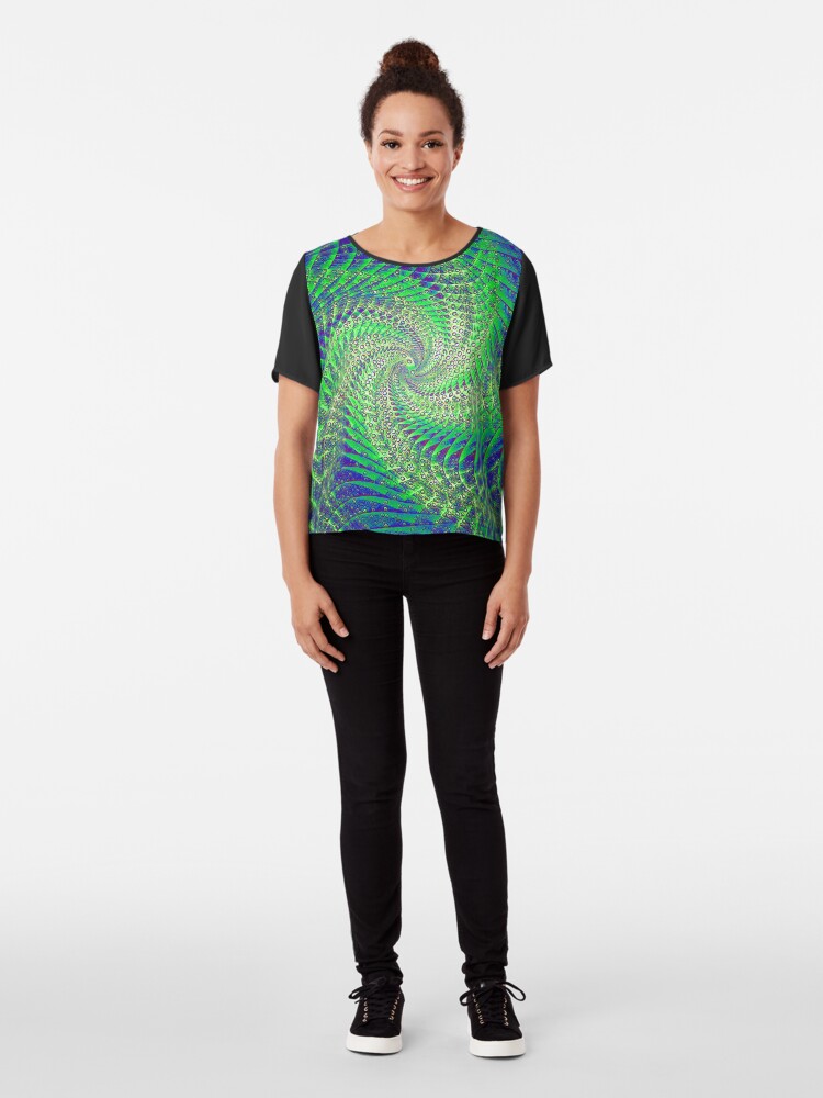Alternate view of Dew rotor Chiffon Top