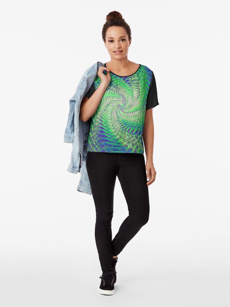 Alternate view of Dew rotor Chiffon Top