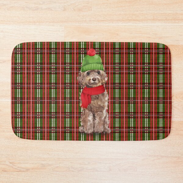 Item preview, Brown Cockapoo Funny Fleas Navidog Christmas designed and sold by SalonOfArt.