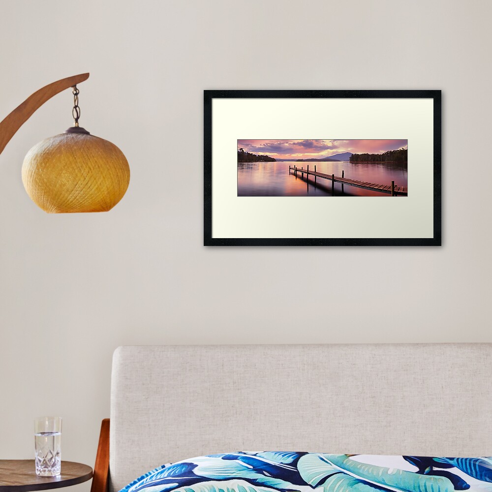Lake Wallaga, Bermagaui, New South Wales, Australia Framed Art Print
