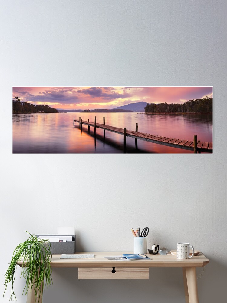 Thumbnail 2 of 3, Poster, Lake Wallaga, Bermagaui, New South Wales, Australia designed and sold by Chockstone.