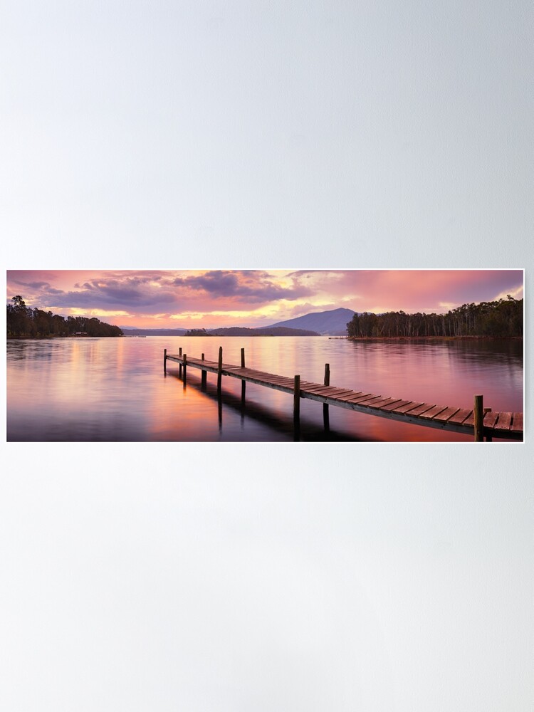 Thumbnail 1 of 3, Poster, Lake Wallaga, Bermagaui, New South Wales, Australia designed and sold by Chockstone.