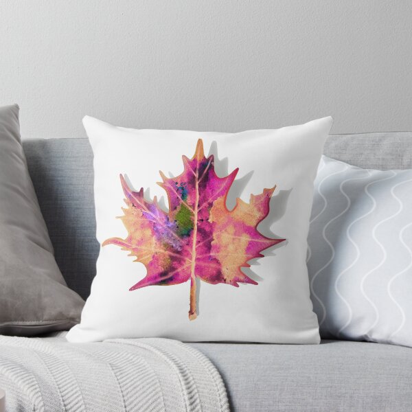 Item preview, pink autumn leaf designed and sold by rossdecoart.