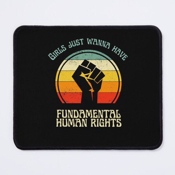 Item preview, girls just wanna have fundamental human rights - vintage retro design designed and sold by rmpk101.