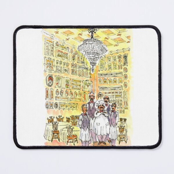 Item preview, Short Chef And Waiters In The Hall Of Pictures designed and sold by DonSylvester.