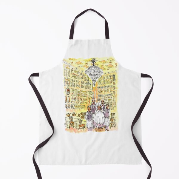 Item preview, Short Chef And Waiters In The Hall Of Pictures designed and sold by DonSylvester.