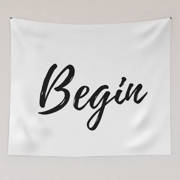 Item preview, Begin - Motivational Affirmation Mantra designed and sold by ActionFocus.