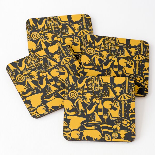 Item preview, Cool Spain and Spanish Traditions Black and Orange Pattern designed and sold by silviaol.