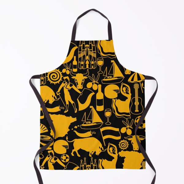 Item preview, Cool Spain and Spanish Traditions Black and Orange Pattern designed and sold by silviaol.