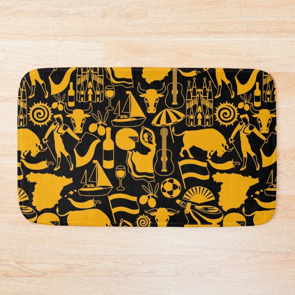 Item preview, Cool Spain and Spanish Traditions Black and Orange Pattern designed and sold by silviaol.