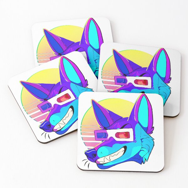 Item preview, Vaporwave Coyote designed and sold by aantlersart.