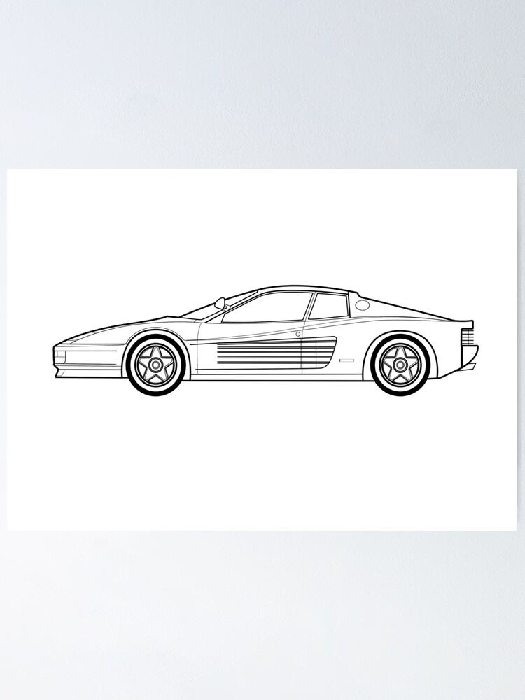 403 malvorlagen ferrari testarossa Coloring and Malvorlagan