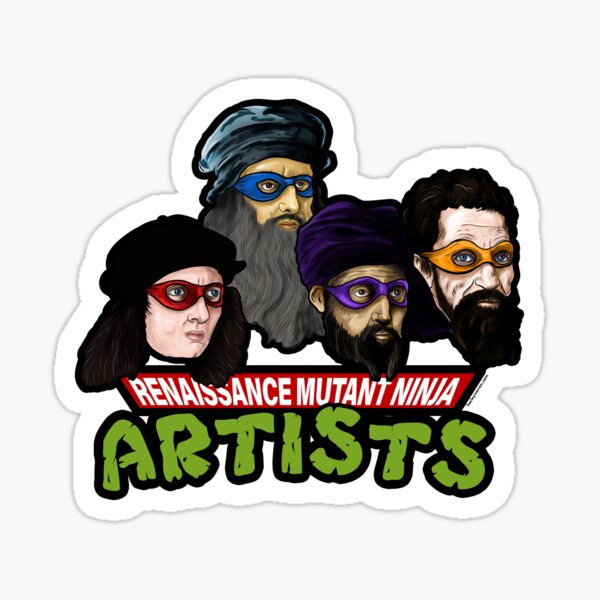 Item preview, Renaissance Mutant Ninja Artists  designed and sold by HarleyWarren.