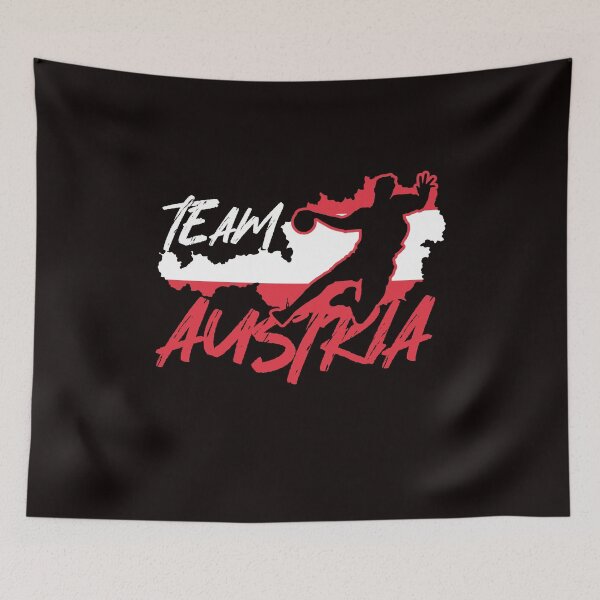 Item preview, Handball Team Austria Flag Handballer Ball Sports Player designed and sold by TomGiantDesigns.