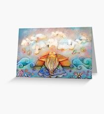 summer clouds Greeting Card