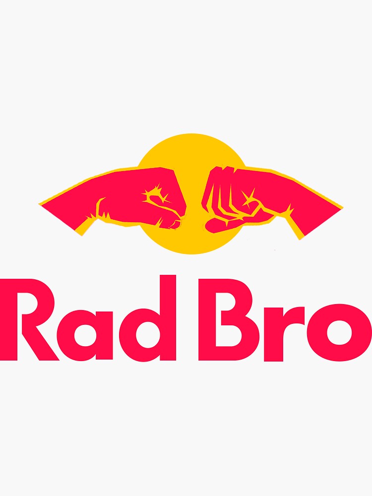 Rad Bro Energy Drink Logo Parody by YabYumShop