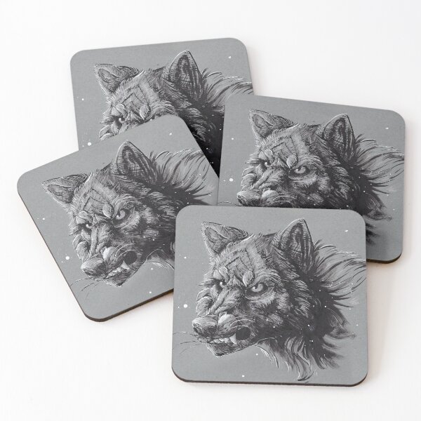 Item preview, Snarling Ink Wolf designed and sold by aantlersart.