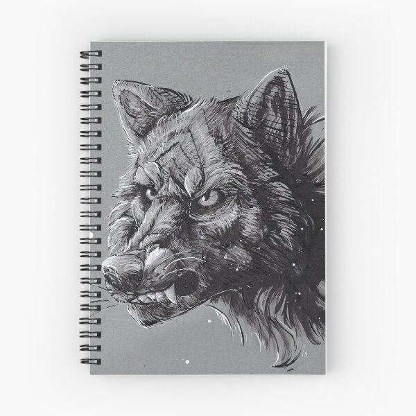 Item preview, Snarling Ink Wolf designed and sold by aantlersart.
