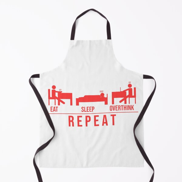 Item preview, eat sleep overthink repeat (pink) designed and sold by amanjabal.