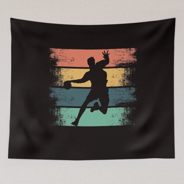 Item preview, Vintage Handball Player Retro Handballer Team Ball Sports designed and sold by TomGiantDesigns.