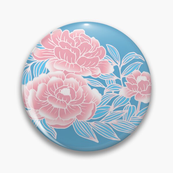 Item preview, Transgender Pride Peony Flower Arrangement designed and sold by Vernen Ink.