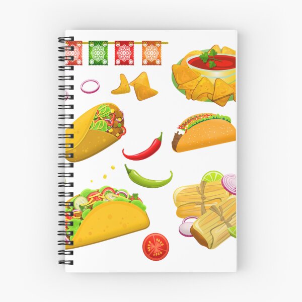 Item preview, Mexican Food Tacos, Nachos and Vegetables Pattern designed and sold by silviaol.