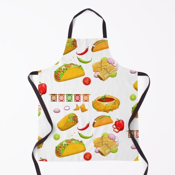 Item preview, Mexican Food Tacos, Nachos and Vegetables Pattern designed and sold by silviaol.