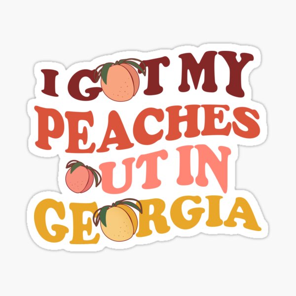 Peaches Lyrics Stickers for Sale