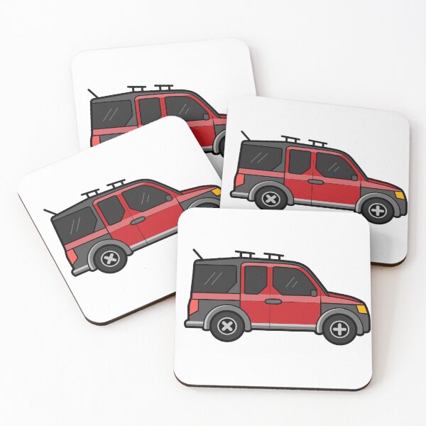 Item preview, Honda Element (Red) designed and sold by StickemAnya.