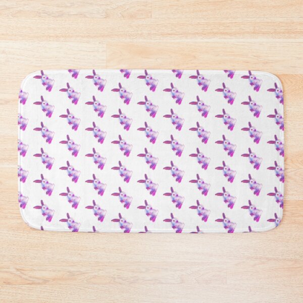 Item preview, More Tiled Pink Pastel Watercolor Himalayan Rabbit Bunny Binky designed and sold by MiscibilityArt.