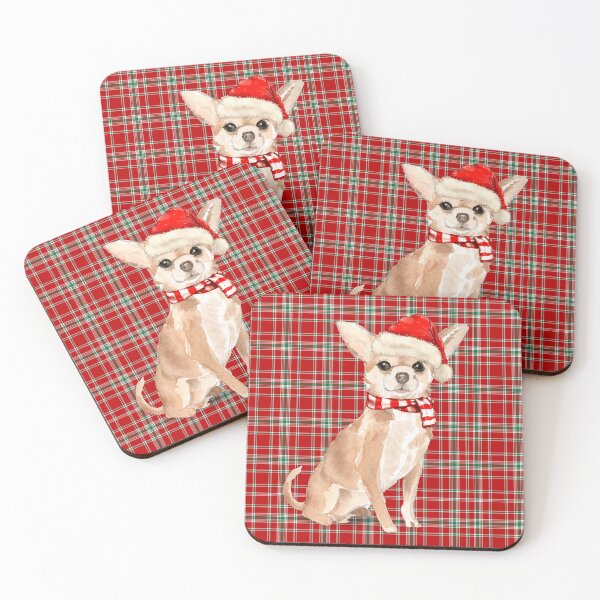 Item preview, Chihuahua Funny Fleas Navidog Christmas in Red and Green designed and sold by SalonOfArt.