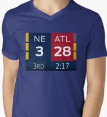 NE 3 ATL 28 T-Shirt mit V-Ausschnitt für Männer