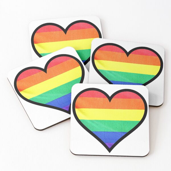 Item preview, Rainbow Pride Flag Heart designed and sold by BuzzySpaceBee.
