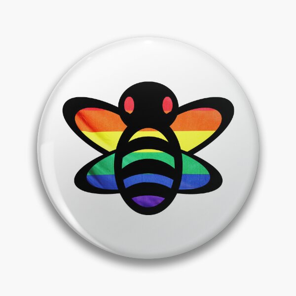 Artikelvorschau, Regenbogen-Stolz-Flaggen-Biene entworfen und verkauft von BuzzySpaceBee.