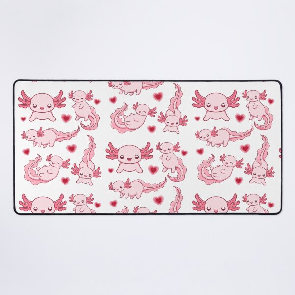 Item preview, Cute Axolotl Cartoon Print designed and sold by TeamManja.