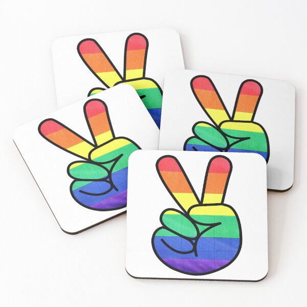 Item preview, Copy of Colorful Feathered Peace Sign Hand  designed and sold by BuzzySpaceBee.