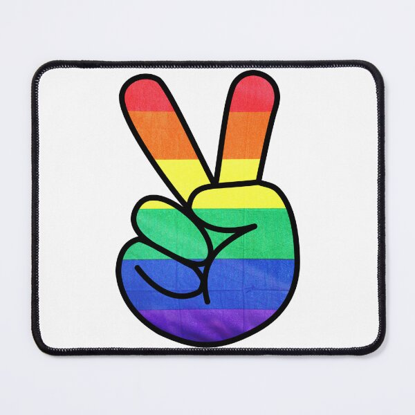 Item preview, Copy of Colorful Feathered Peace Sign Hand  designed and sold by BuzzySpaceBee.
