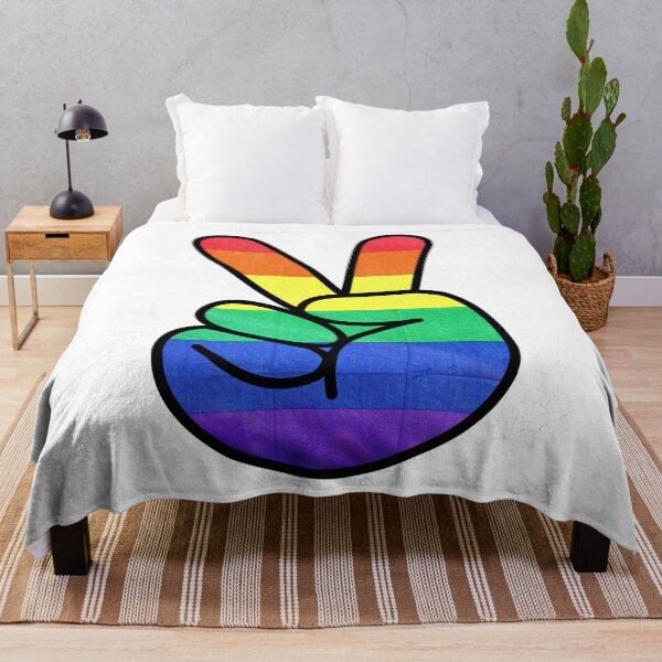 Item preview, Copy of Colorful Feathered Peace Sign Hand designed and sold by BuzzySpaceBee.