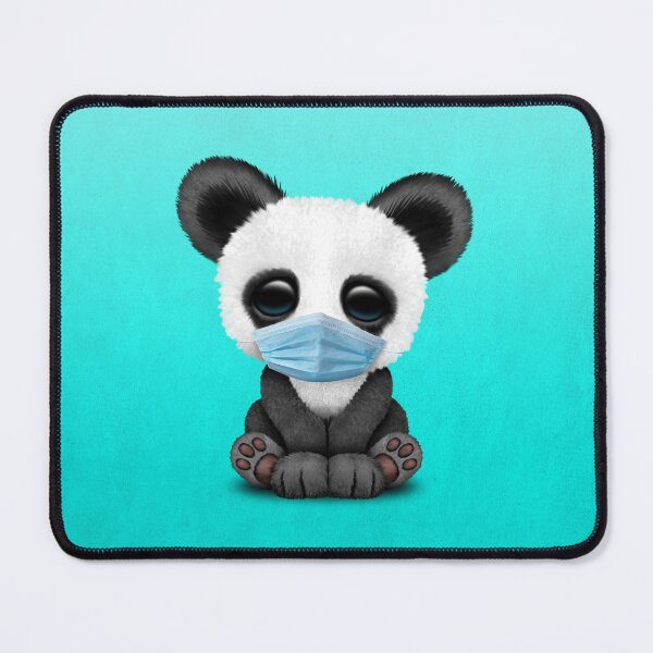 Item preview, Cute Baby Panda Wearing a Blue Mask designed and sold by JeffBartels.