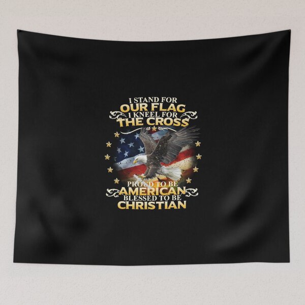 Item preview, I Stand For Our Flag I Kneel For The Cross American Christian designed and sold by Shoppy  Vista.