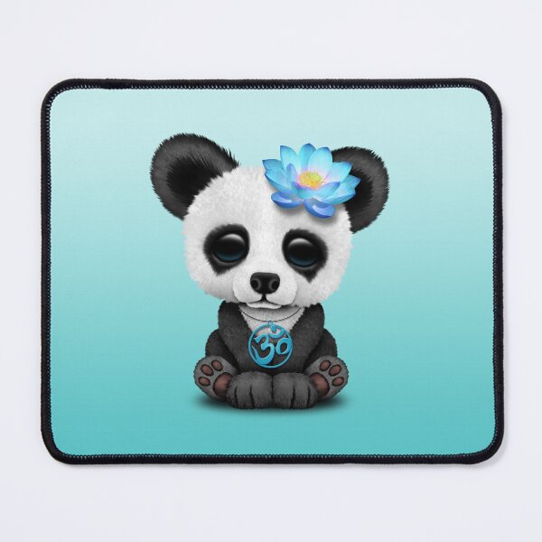 Item preview, Zen Baby Panda with Blue Yoga Om Symbol designed and sold by JeffBartels.