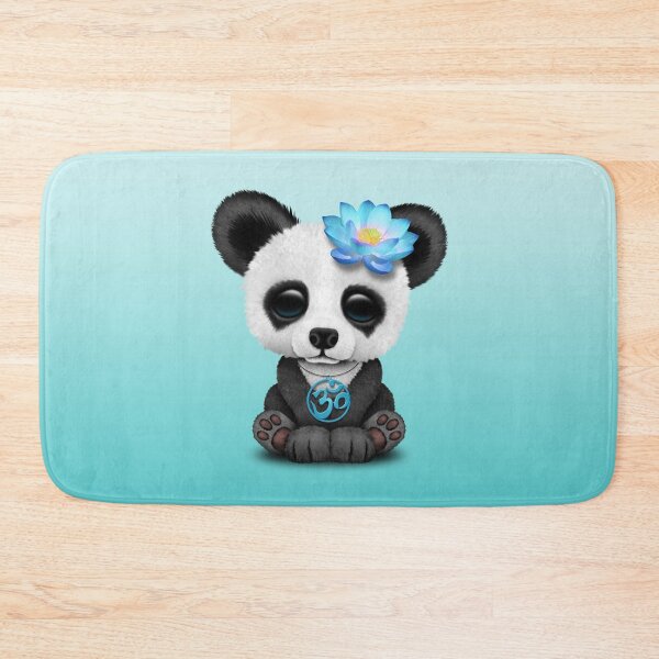 Item preview, Zen Baby Panda with Blue Yoga Om Symbol designed and sold by JeffBartels.