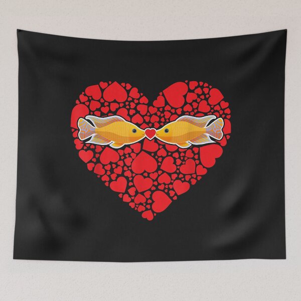 Item preview, Aquarium Fish Lover Valentine's Day Gift Fish Kissing Fish designed and sold by luciaaljudith.