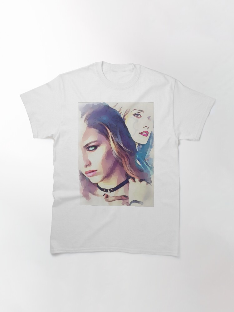 Alternate view of Lesbians Watercolor Art Classic T-Shirt