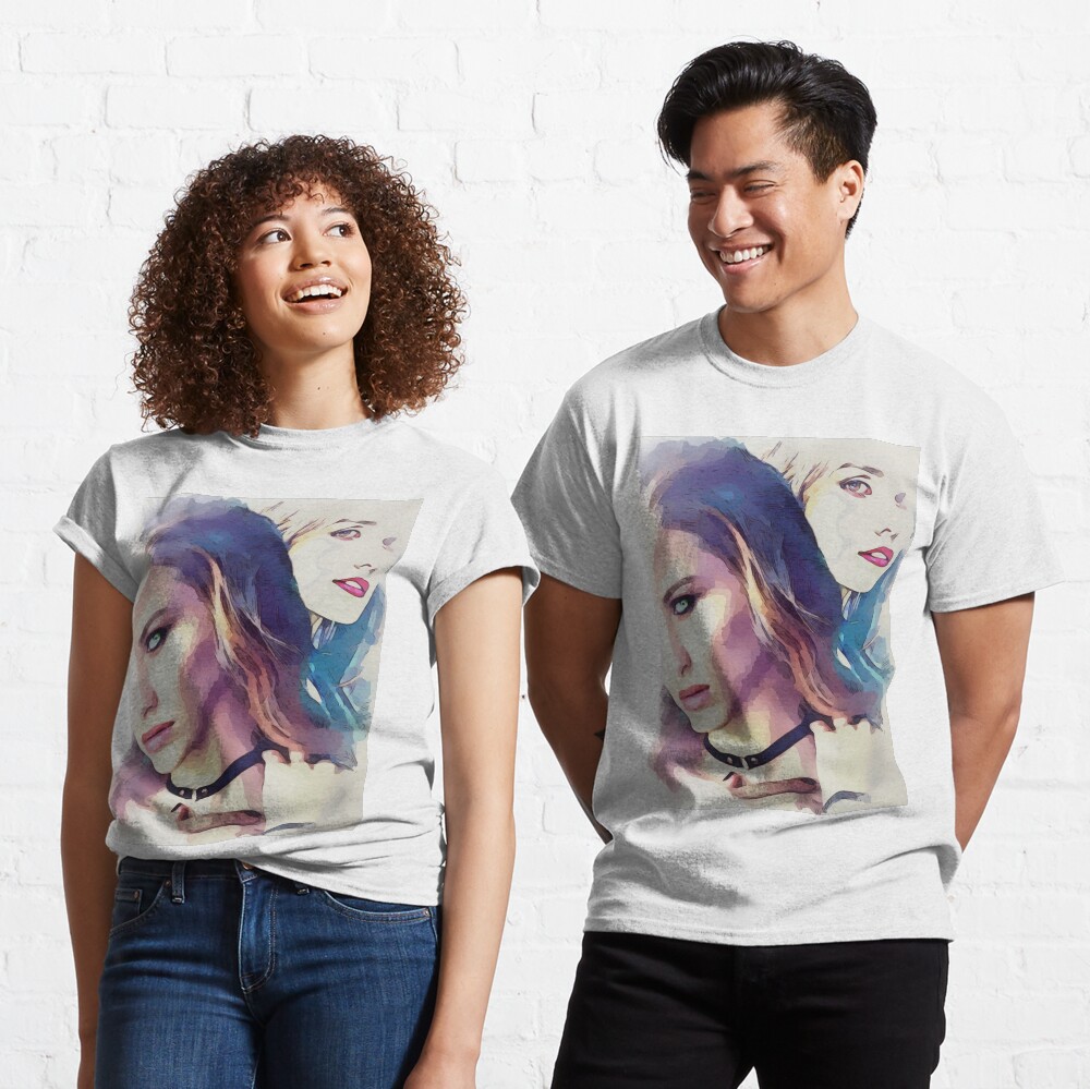 Lesbians Watercolor Art Classic T-Shirt